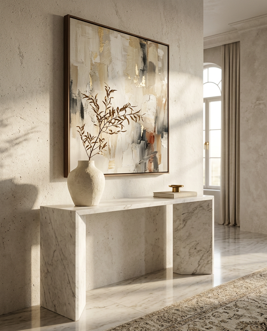 Marble Console Vignette