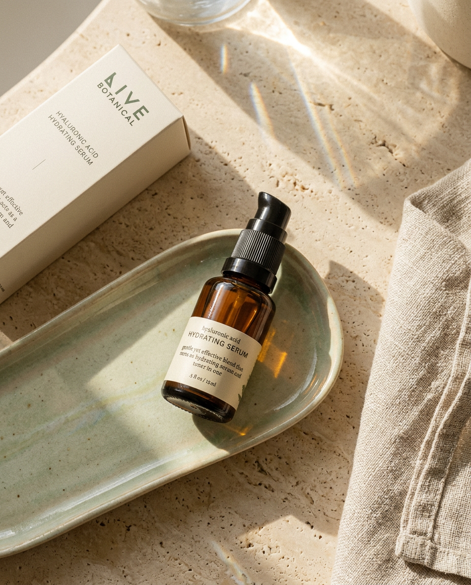 Sunlit Botanical Surface